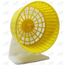 چرخ-و-فلک-همستر-پایه-دار-و-قابل-اتصال-به-بدنه-قفس-کد-3510-زرد