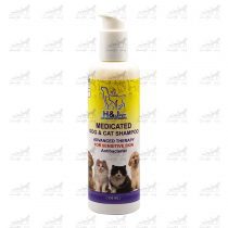 شامپو-درمانی-سگ-و-گربه-برای-پوست-های-حساس-مدل-Medicated-برند-H&J