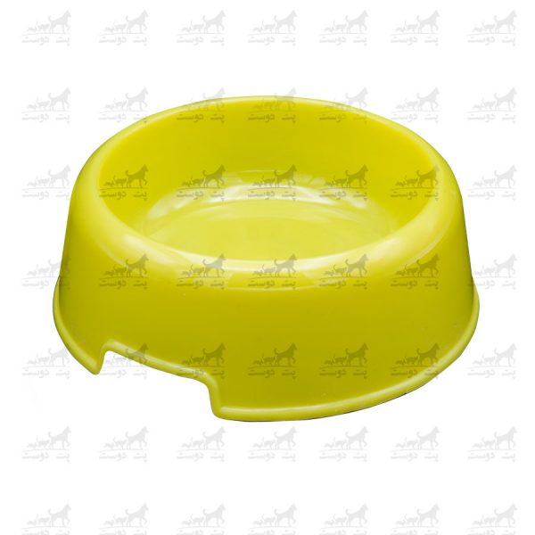 ظرف-آب-و-غذا-پلاستیکی-برای-حیوانات-خانگی-کد-13110-زرد