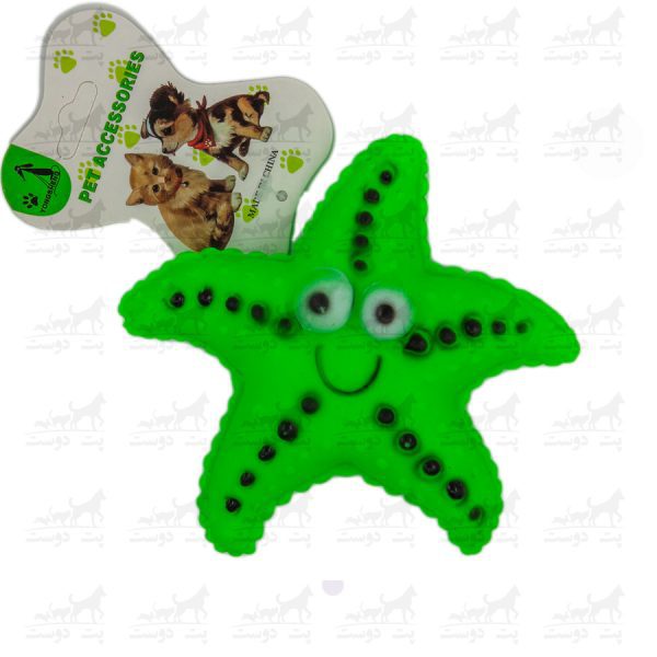 اسباب-بازی-ستاره-دریایی-لاتکسی-صدار-دار-سبز